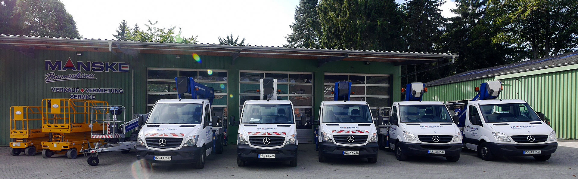 Manske Baumaschinen GmbH & Co. KG - Hebebühnen - Vermietung und Verkauf